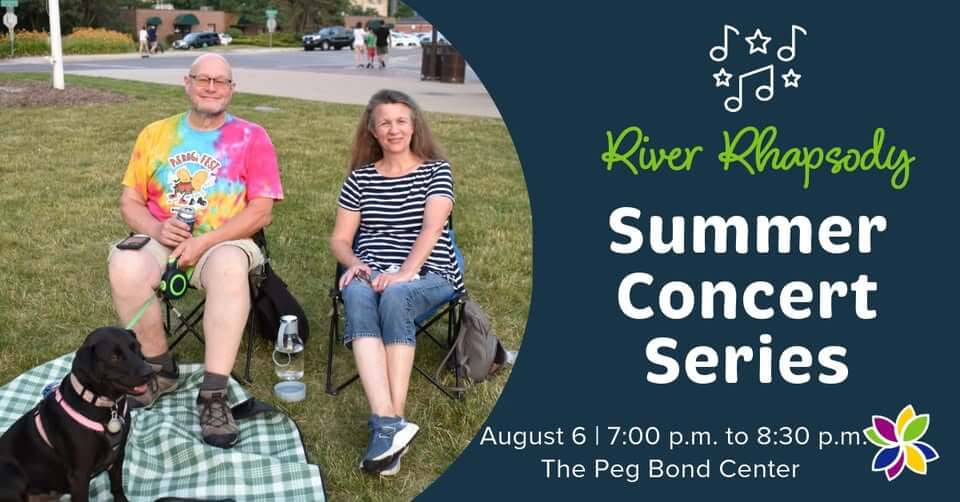 River Rhapsody summer concert series in Batavia Illinois at the Peg Bond Center August 6th 2025