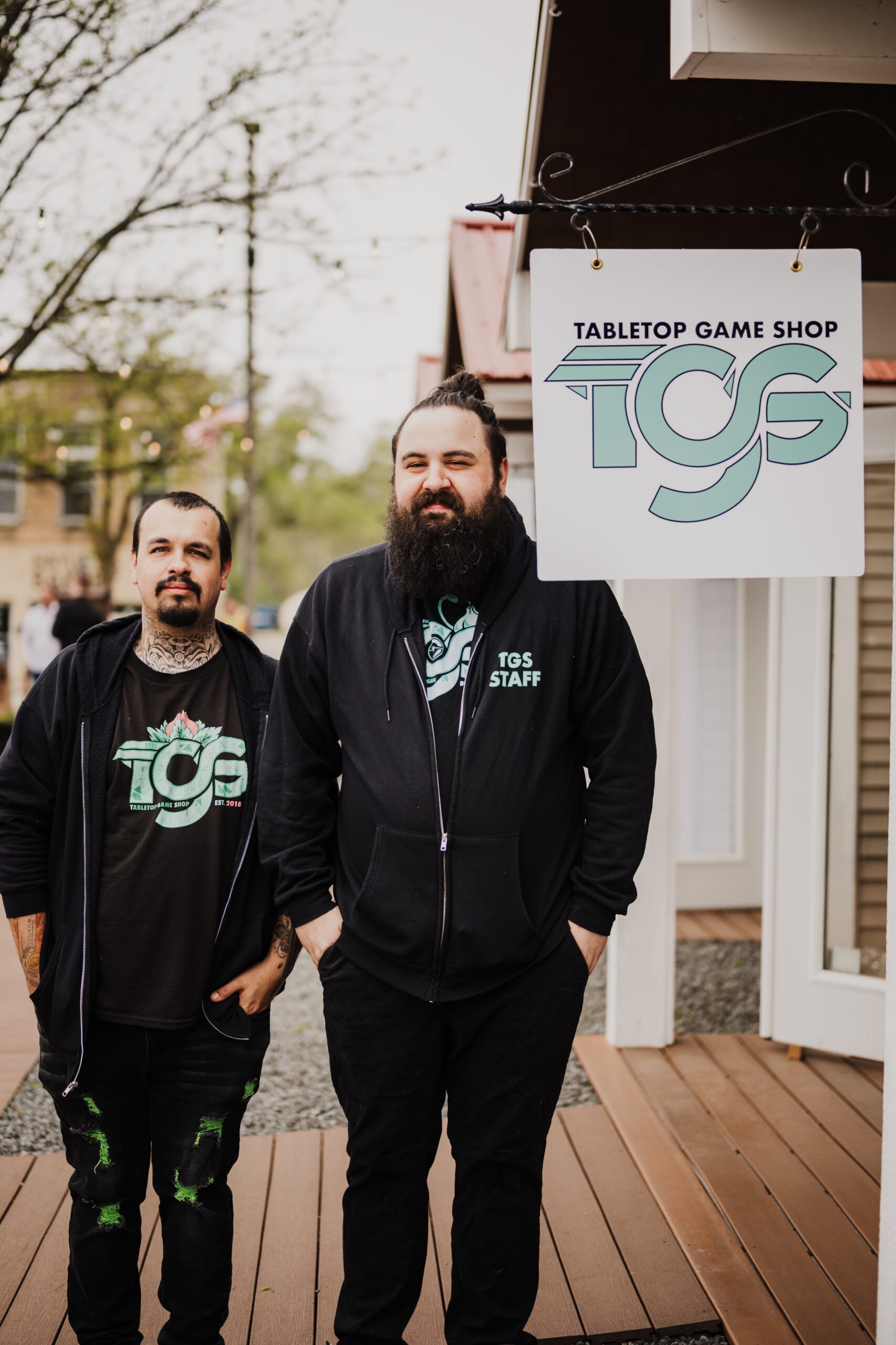 Nick and Frank owners of Tabletop Game Shop